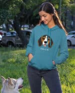 TL HO SIM 1540 (14) Bluza z kapturem <br>Beagle Personalizowana Pupil Pies