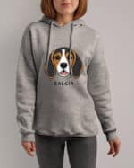 TL HO SIM 1540 (2) Bluza z kapturem <br>Beagle Personalizowana Pupil Pies
