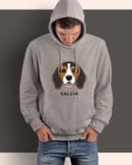 TL HO SIM 1540 (3) Bluza z kapturem <br>Beagle Personalizowana Pupil Pies
