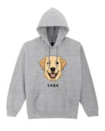 TL HO SIM 1541 (1) Bluza z kapturem <br>Labrador Personalizowana Pupil Pies