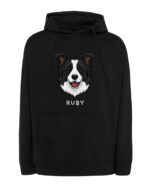 TL HO SIM 1542 (7) Bluza z kapturem Border Collie Personalizowana Pupil Pies