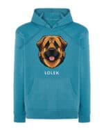 TL HO SIM 1545 (13) Bluza z kapturem <br>Leonberger Personalizowana Pupil Pies