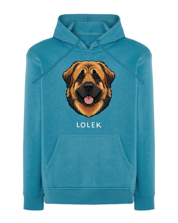 TL HO SIM 1545 (13) Bluza z kapturem <br>Leonberger Personalizowana Pupil Pies
