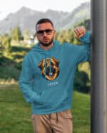 TL HO SIM 1545 (15) Bluza z kapturem <br>Leonberger Personalizowana Pupil Pies