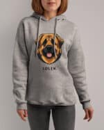 TL HO SIM 1545 (2) Bluza z kapturem <br>Leonberger Personalizowana Pupil Pies