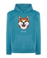 TL HO SIM 1546 (13) Bluza z kapturem <br>Akita Inu Personalizowana Pies Pieseł