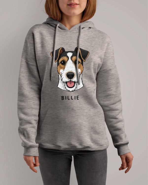 TL HO SIM 1548 (2) Bluza z kapturem <br>Parson Russell terrier Personalizowana Pupil Pies