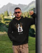 TL HO SIM 1548 (9) Bluza z kapturem <br>Parson Russell terrier Personalizowana Pupil Pies