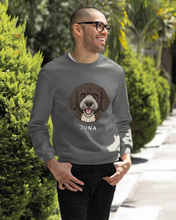 TL SWE SIM 1500 (15) Bluza bez kaptura <br>Hiszpański pies dowodny Personalizowana Pupil Pies