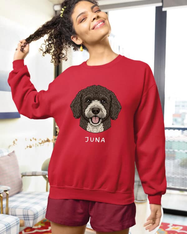 TL SWE SIM 1500 (17) Bluza bez kaptura <br>Hiszpański pies dowodny Personalizowana Pupil Pies