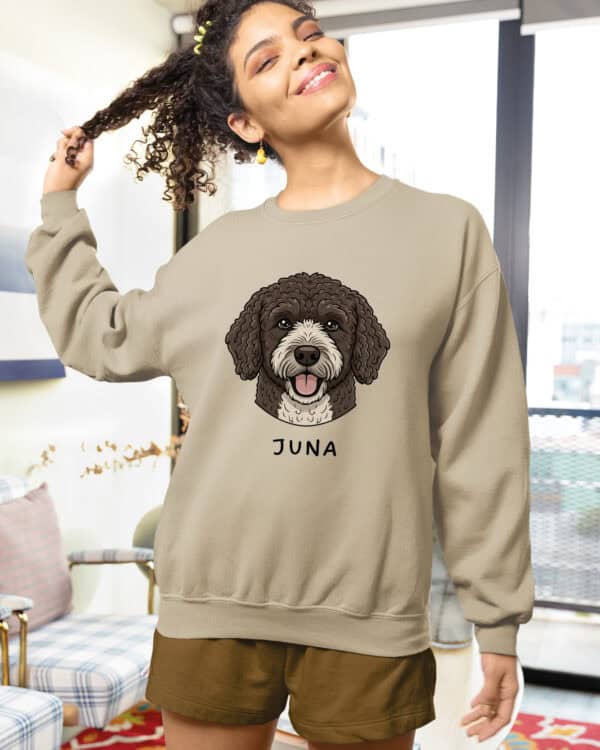 TL SWE SIM 1500 (8) Bluza bez kaptura <br>Hiszpański pies dowodny Personalizowana Pupil Pies