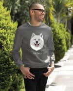 TL SWE SIM 1501 (15) Bluza bez kaptura <br>Samojed Personalizowana Pupil Pies