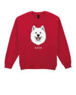 TL SWE SIM 1501 (16) Bluza bez kaptura <br>Samojed Personalizowana Pupil Pies