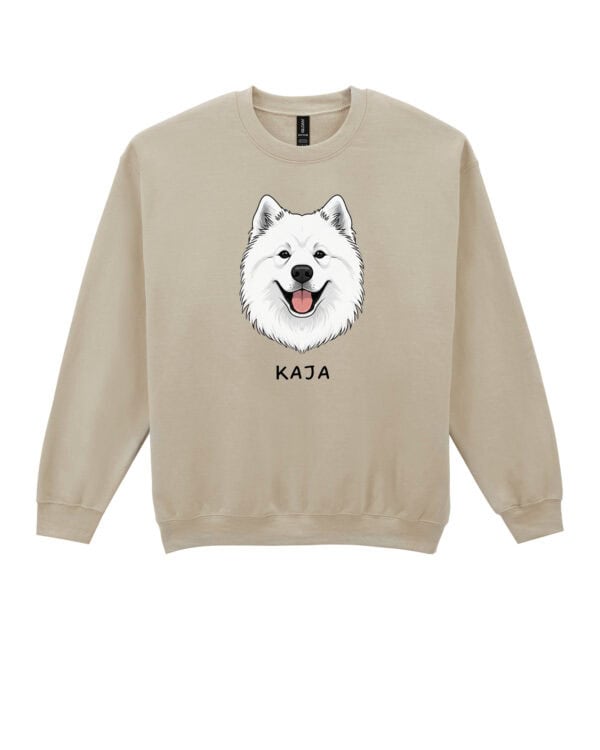 TL SWE SIM 1501 (7) Bluza bez kaptura <br>Samojed Personalizowana Pupil Pies