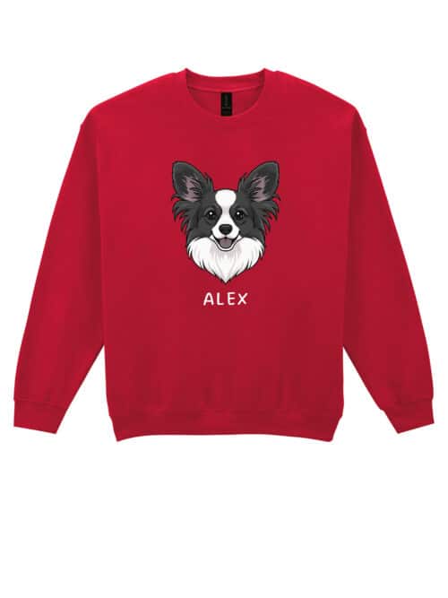 TL SWE SIM 1503 (16) Bluza bez kaptura Papillon Personalizowana Pupil Pies