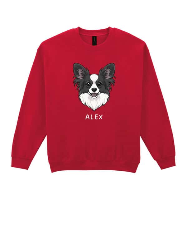 TL SWE SIM 1503 (16) Bluza bez kaptura Papillon Personalizowana Pupil Pies