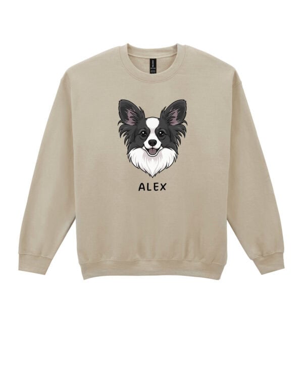 TL SWE SIM 1503 (7) Bluza bez kaptura <br>Papillon Personalizowana Pupil Pies