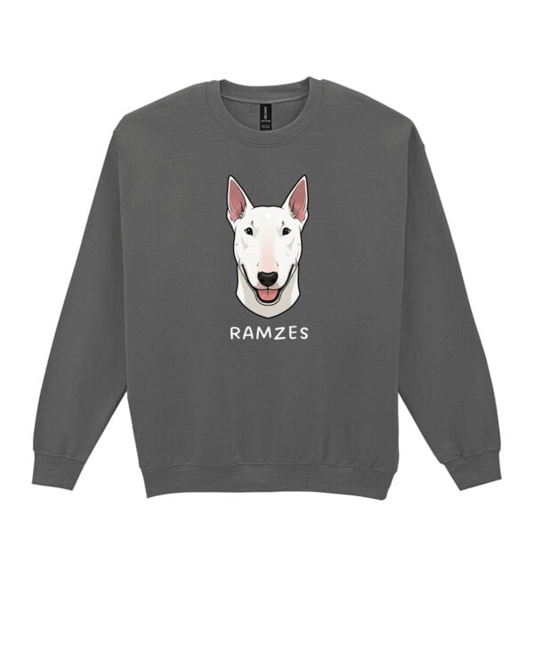 TL SWE SIM 1505 (13) Bluza bez kaptura <br>Bull Terrier Personalizowana Pupil Pies