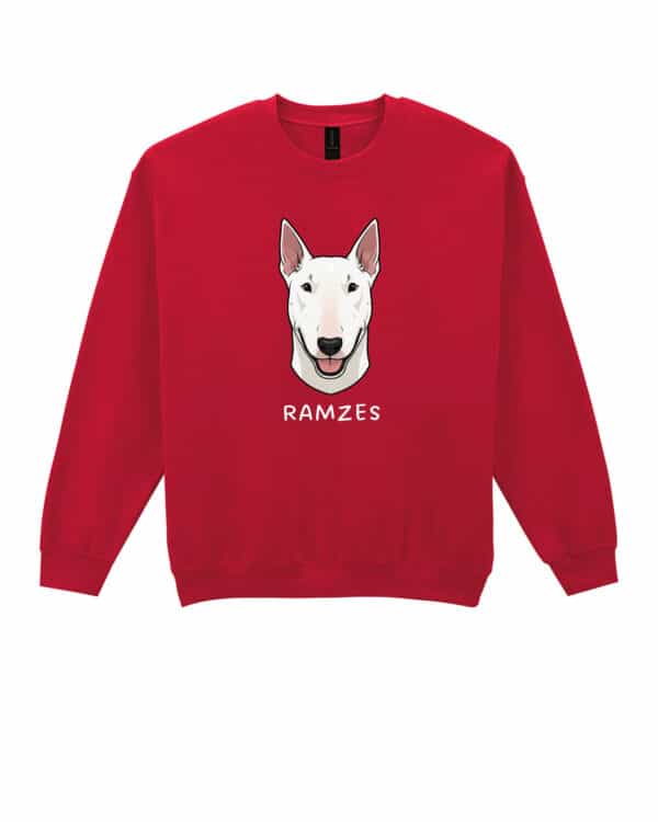 TL SWE SIM 1505 (16) Bluza bez kaptura <br>Bull Terrier Personalizowana Pupil Pies