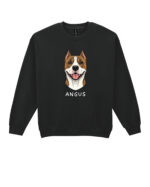 TL SWE SIM 1510 (10) Bluza bez kaptura Amstaff Personalizowana Pupil Pies