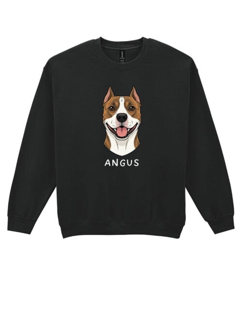TL SWE SIM 1510 (10) Bluza bez kaptura Amstaff Personalizowana Pupil Pies