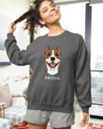 TL SWE SIM 1510 (14) Bluza bez kaptura <br>Amstaff Personalizowana Pupil Pies