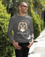 Bluza bez kaptura <br>Shih Tzu Personalizowana Pupil Pies