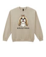 TL SWE SIM 1511 (7) Bluza bez kaptura <br>Shih Tzu Personalizowana Pupil Pies
