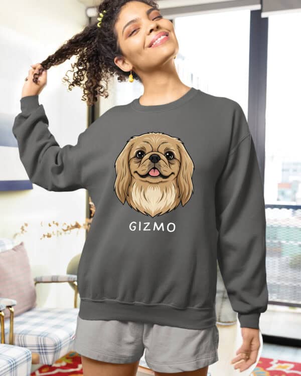 TL SWE SIM 1513 (14) Bluza bez kaptura <br>Pekińczyk Personalizowana Pupil Pies