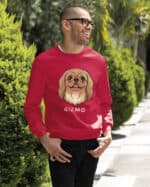 TL SWE SIM 1513 (18) Bluza bez kaptura <br>Pekińczyk Personalizowana Pupil Pies