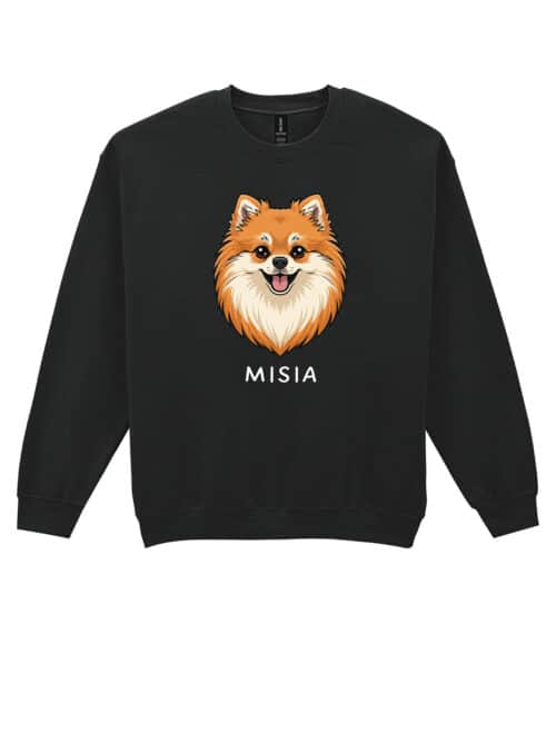 TL SWE SIM 1514 (10) Bluza bez kaptura Szpic miniaturowy Personalizowana Pupil Pies