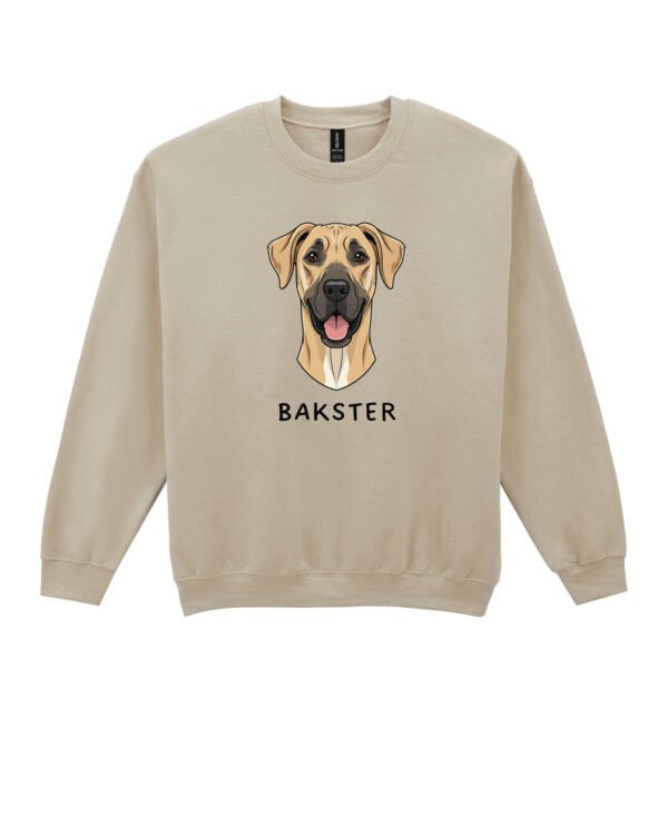 TL SWE SIM 1515 (7) Bluza bez kaptura <br>Dog niemiecki Personalizowana Pupil Pies
