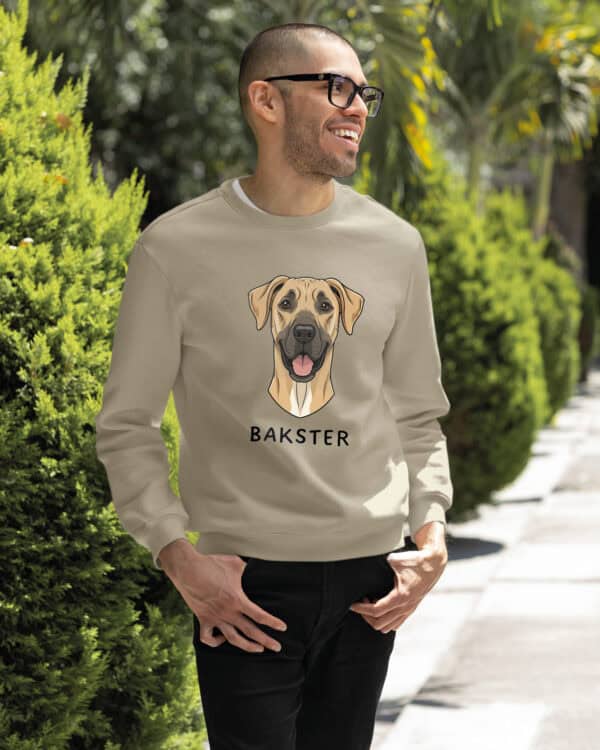 TL SWE SIM 1515 (9) Bluza bez kaptura <br>Dog niemiecki Personalizowana Pupil Pies