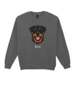 TL SWE SIM 1516 (13) Bluza bez kaptura <br>Rottweiler Personalizowana Pupil Pies
