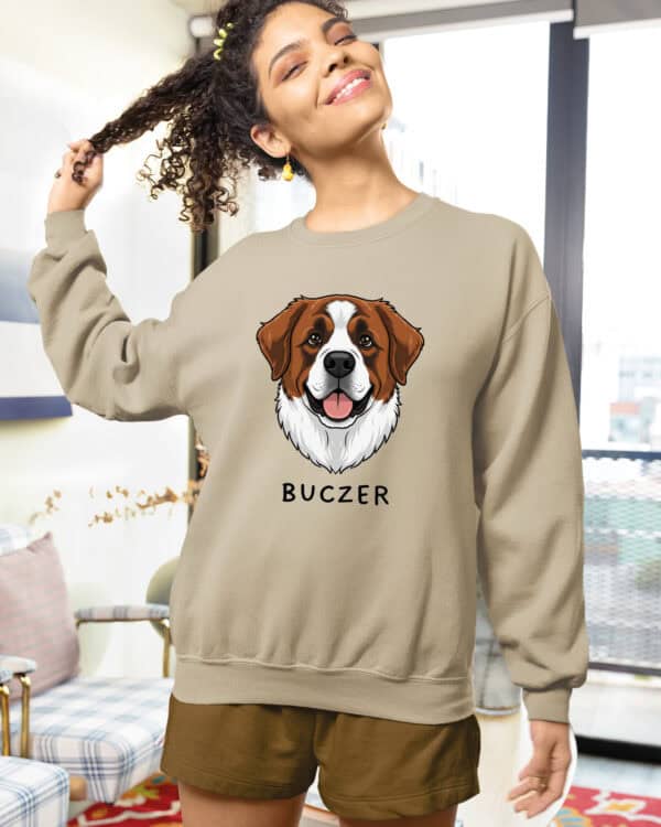 TL SWE SIM 1518 (8) Bluza bez kaptura <br>Bernardyn Personalizowana Pupil Pies