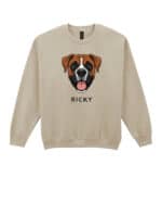 TL SWE SIM 1519 (7) Bluza bez kaptura Bokser Personalizowana Pupil Pies