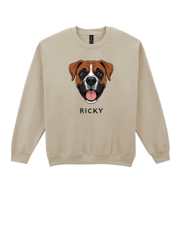 TL SWE SIM 1519 (7) Bluza bez kaptura Bokser Personalizowana Pupil Pies