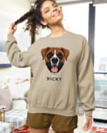 TL SWE SIM 1519 (8) Bluza bez kaptura <br>Bokser Personalizowana Pupil Pies