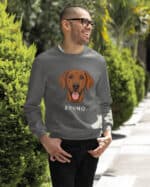 TL SWE SIM 1520 (15) Bluza bez kaptura <br>Wyżeł węgierski Personalizowana Pupil Pies