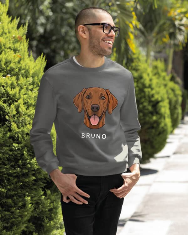 TL SWE SIM 1520 (15) Bluza bez kaptura <br>Wyżeł węgierski Personalizowana Pupil Pies