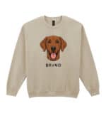 TL SWE SIM 1520 (7) Bluza bez kaptura <br>Wyżeł węgierski Personalizowana Pupil Pies