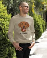 TL SWE SIM 1520 (9) Bluza bez kaptura <br>Wyżeł węgierski Personalizowana Pupil Pies