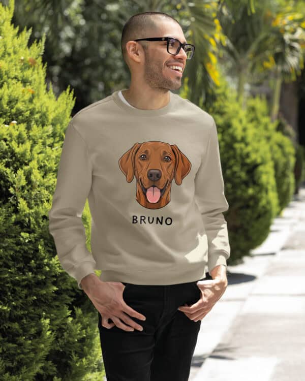 TL SWE SIM 1520 (9) Bluza bez kaptura <br>Wyżeł węgierski Personalizowana Pupil Pies