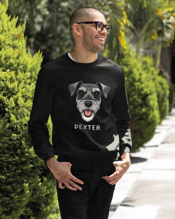 TL SWE SIM 1521 (12) Bluza bez kaptura <br>Sznaucer Personalizowana Pupil Pies