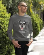 TL SWE SIM 1521 (15) Bluza bez kaptura <br>Sznaucer Personalizowana Pupil Pies