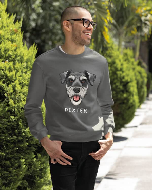 TL SWE SIM 1521 (15) Bluza bez kaptura <br>Sznaucer Personalizowana Pupil Pies