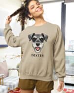 TL SWE SIM 1521 (8) Bluza bez kaptura <br>Sznaucer Personalizowana Pupil Pies