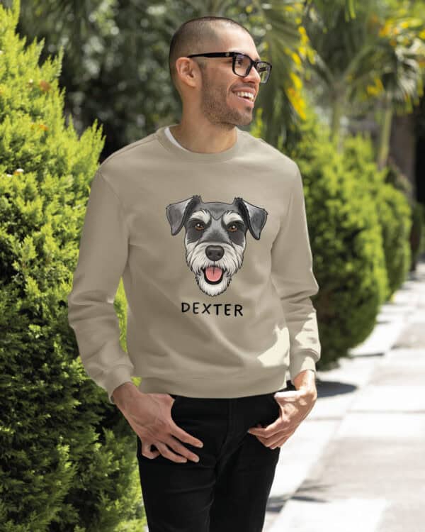 TL SWE SIM 1521 (9) Bluza bez kaptura <br>Sznaucer Personalizowana Pupil Pies