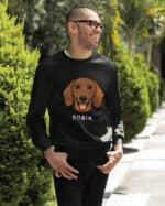 TL SWE SIM 1523 (12) Bluza bez kaptura <br>Jamnik Personalizowana Pupil Pies