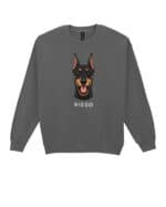 TL SWE SIM 1524 (13) Bluza bez kaptura <br>Doberman Personalizowana Pupil Pies